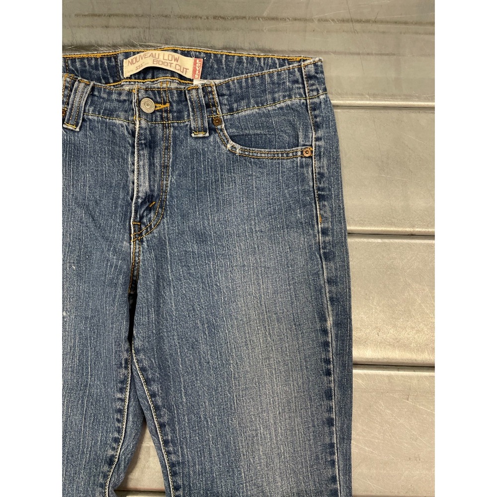 Levis 525‎ Nouveau Low Bootcut Jeans Womens 8M 30x32 Blue Medium Wash Denim - Picture 4 of 16